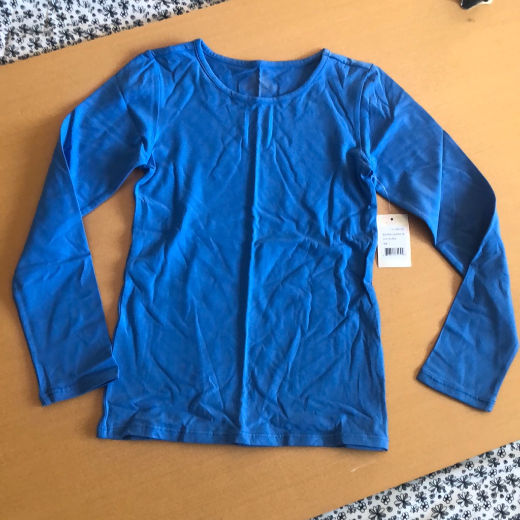 Solid Blue Long Sleeve